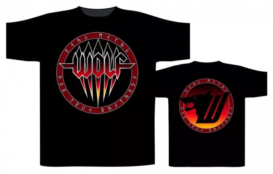 Wolf Real Metal For True Bastards T T-Shirt