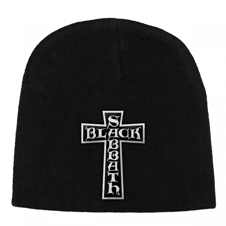 Black Sabbath Cross Logo Beanie