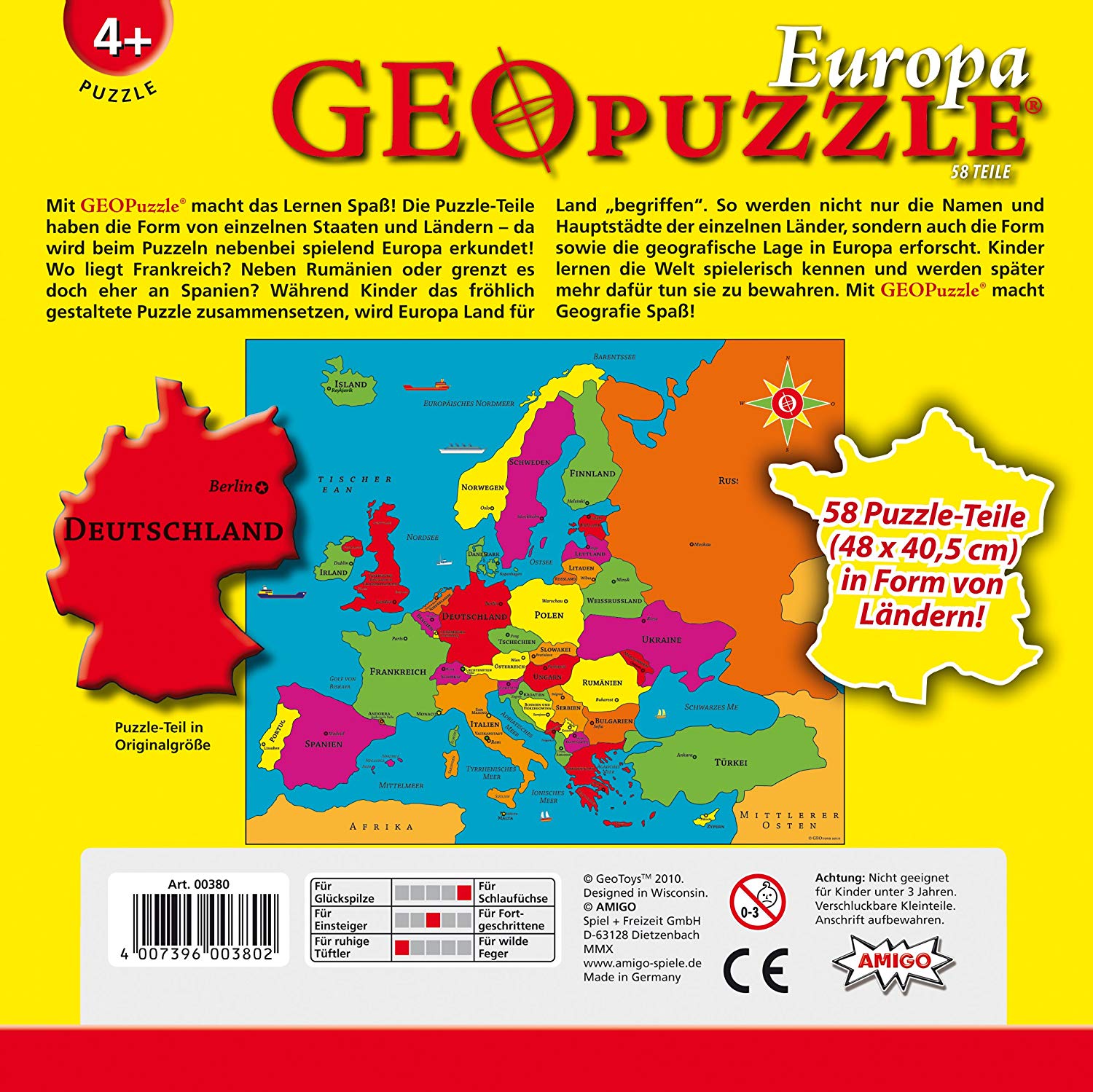 Amigo 00381 - GeoPuzzle - Welt