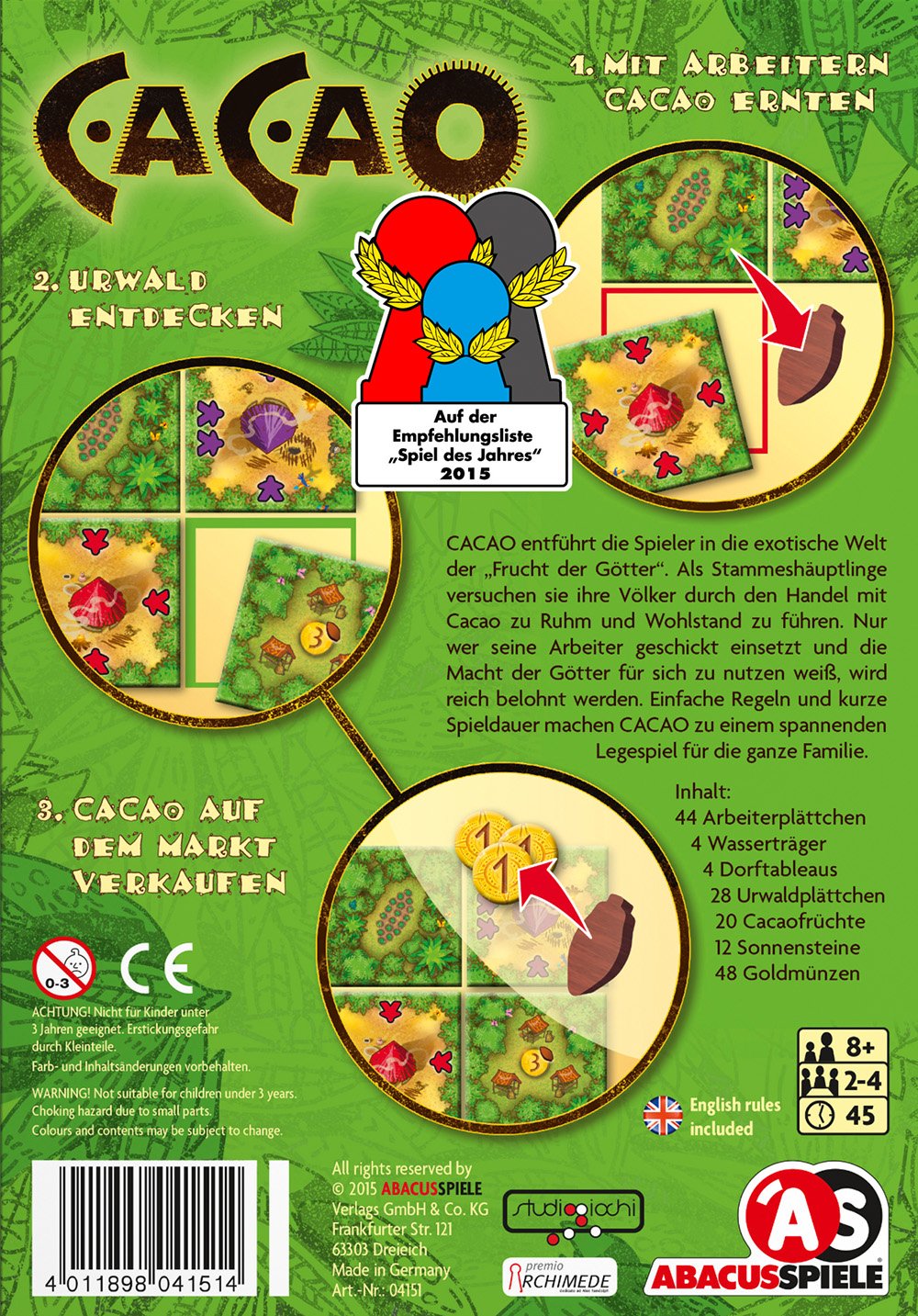 Abacus Spiele 04151 - Cacao