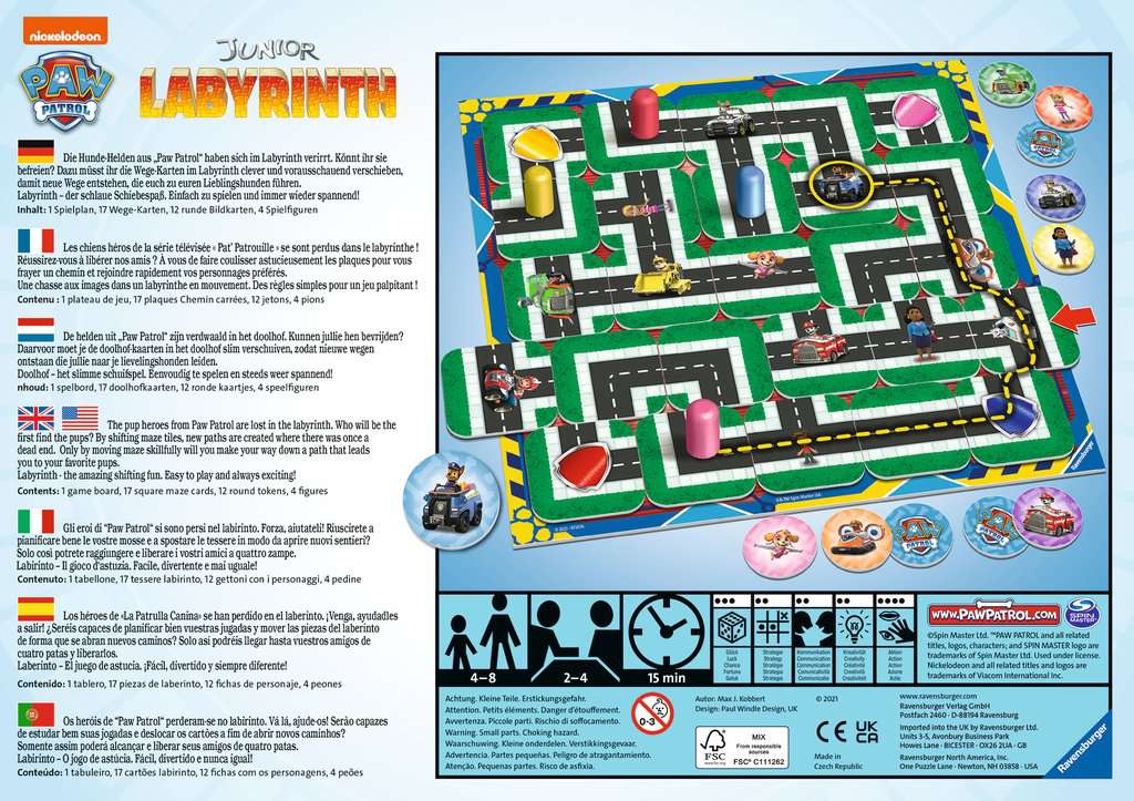 Paw Patrol: Junior Labyrinth - Brettspiel