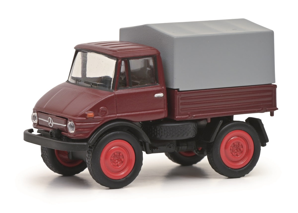 Schuco 452660900 - Unimog U406 rot, 1:87 - Modellauto