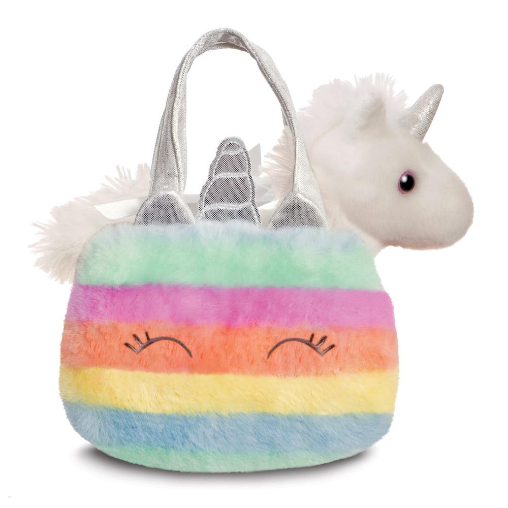 Fancy Regenbogen Einhorn in einer Tragetasche ca. 21 cm - Plüschfigur