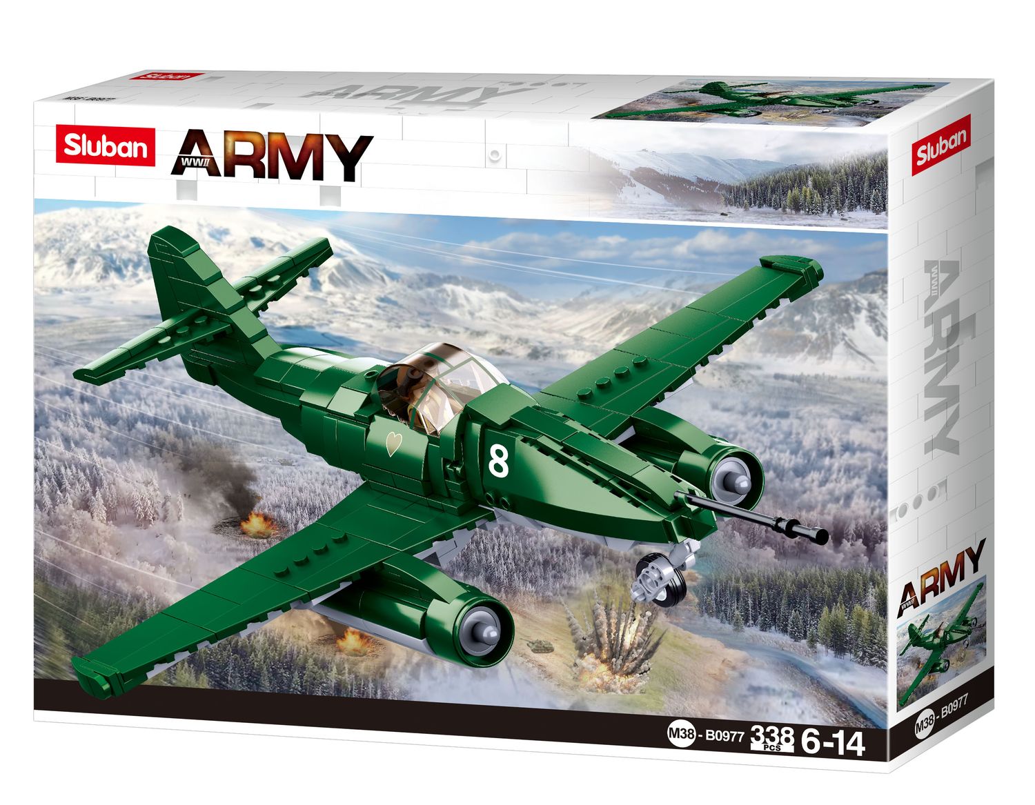 Sluban M38-B0977 - Army Battle of Budapest - Kampfflugzeug