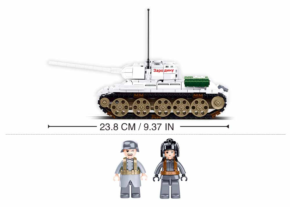 Sluban M38-B0978 - Army Battle of Budapest - Medium Panzer (weiß)