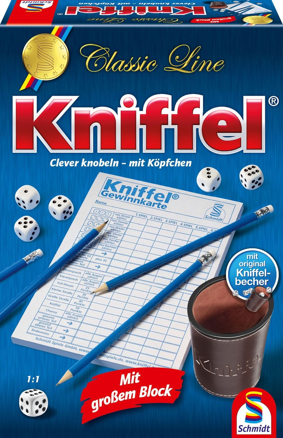 Classic Line, Kniffel®, mit großem Spielblock - Spiel