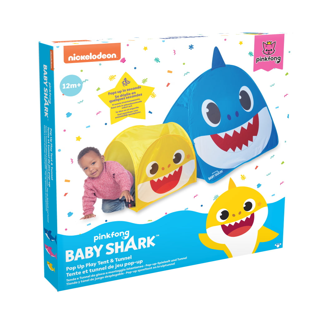 Baby Shark: Pop-up-Spielzelt und Tunnel