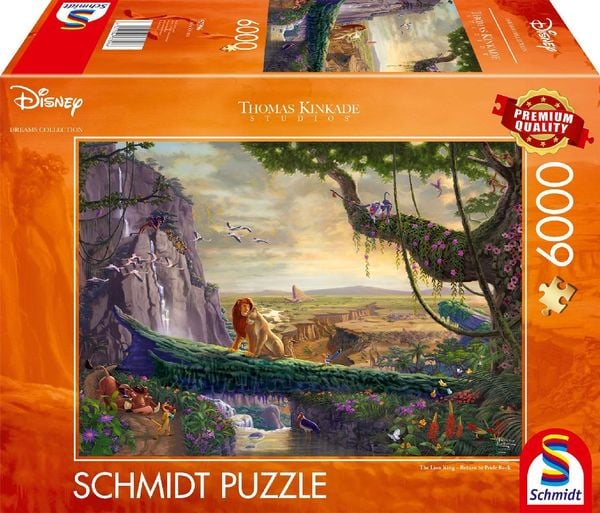 Disney - The Lion King, Return to Pride Rock, 6000 Teile - Puzzle