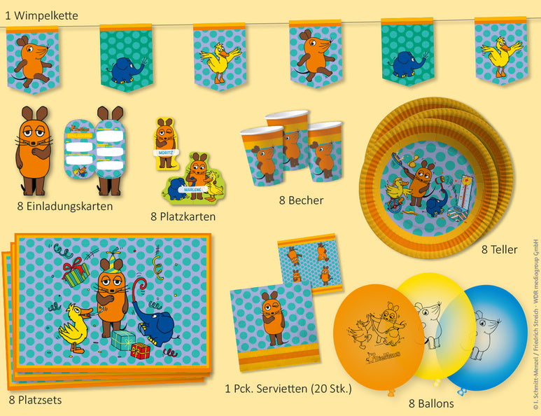 DIE MAUS - Partyset