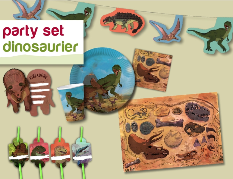 DINOSAURIER - Partyset