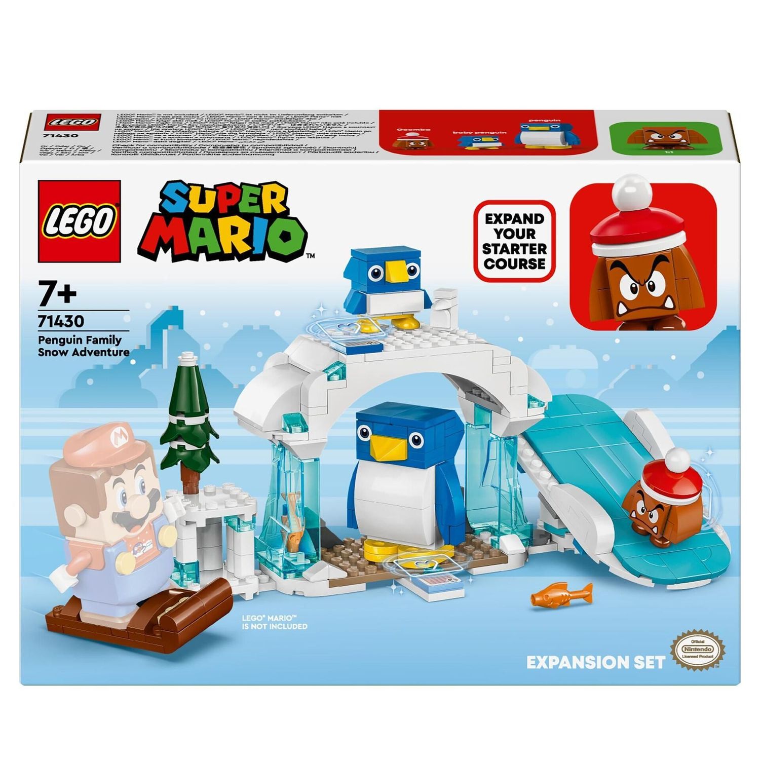 LEGO® 71430 Super Mario™ - Schneeabenteuer mit Familie Pinguin – Erweiterungsset (228 Teile)