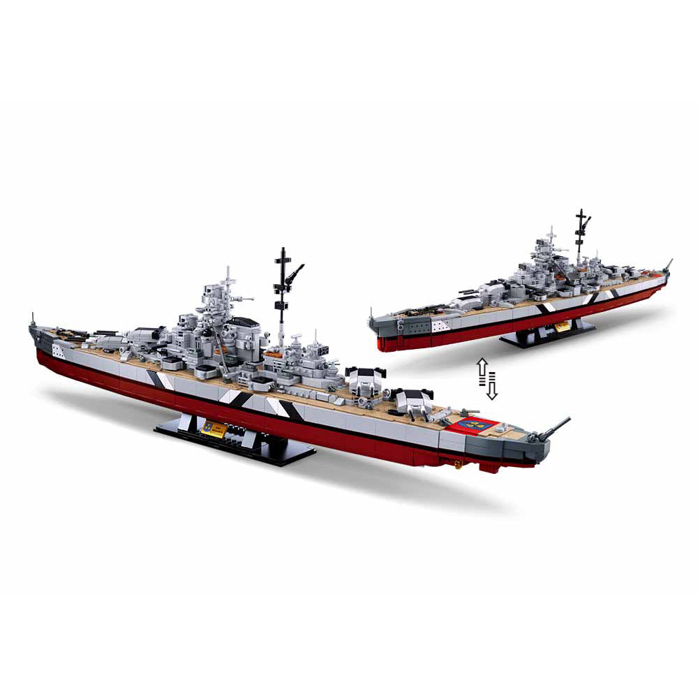 Sluban M38-B1102 - Model Bricks - Schlachtschiff Bismarck 2in1