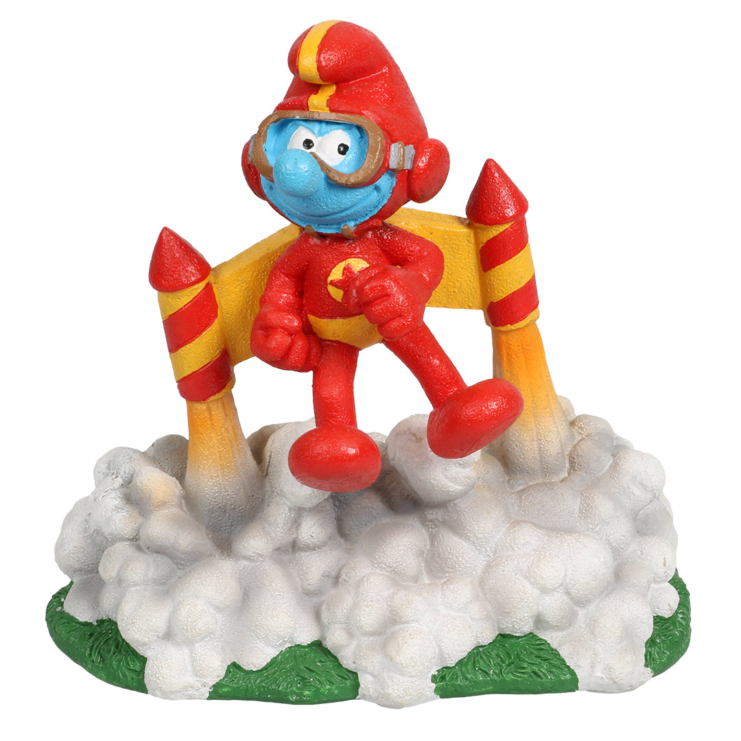 Schlumpf mit Jetpack - Deko-Figur