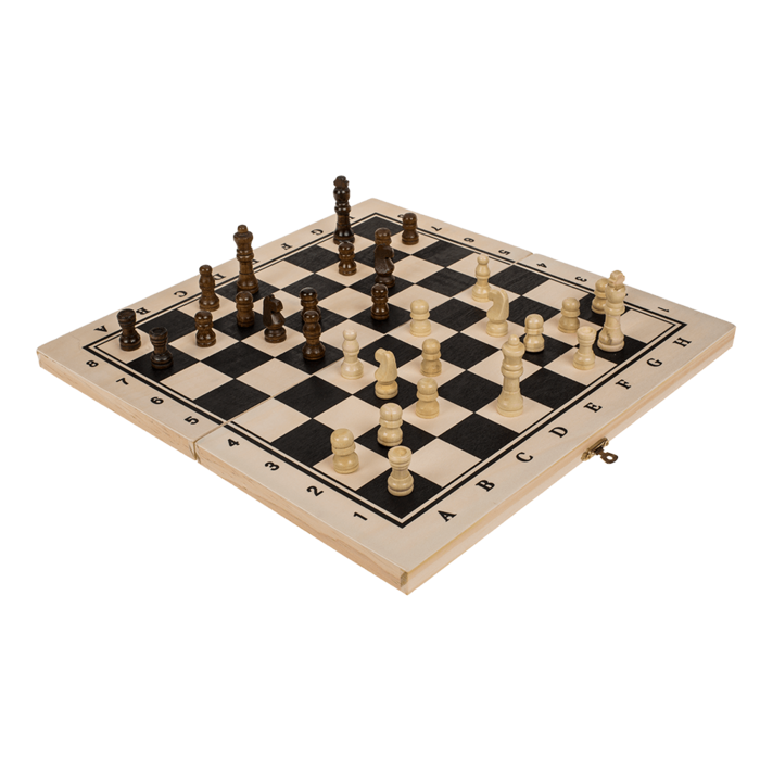 Schach Holz-Brettspiel - 34 cm