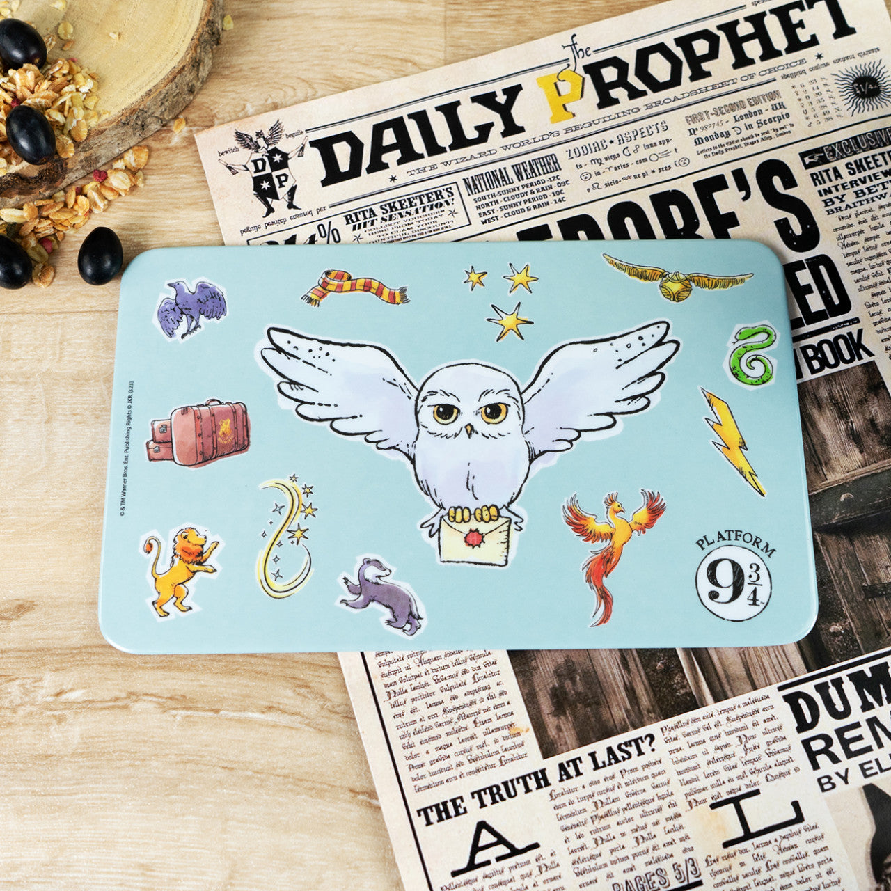 Harry Potter "Watercolor World" - Frühstücksbrettchen mit Hedwig Eule