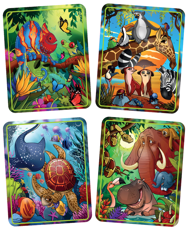 Qwi Toy 3 in 1 Spielbuch - Tropics