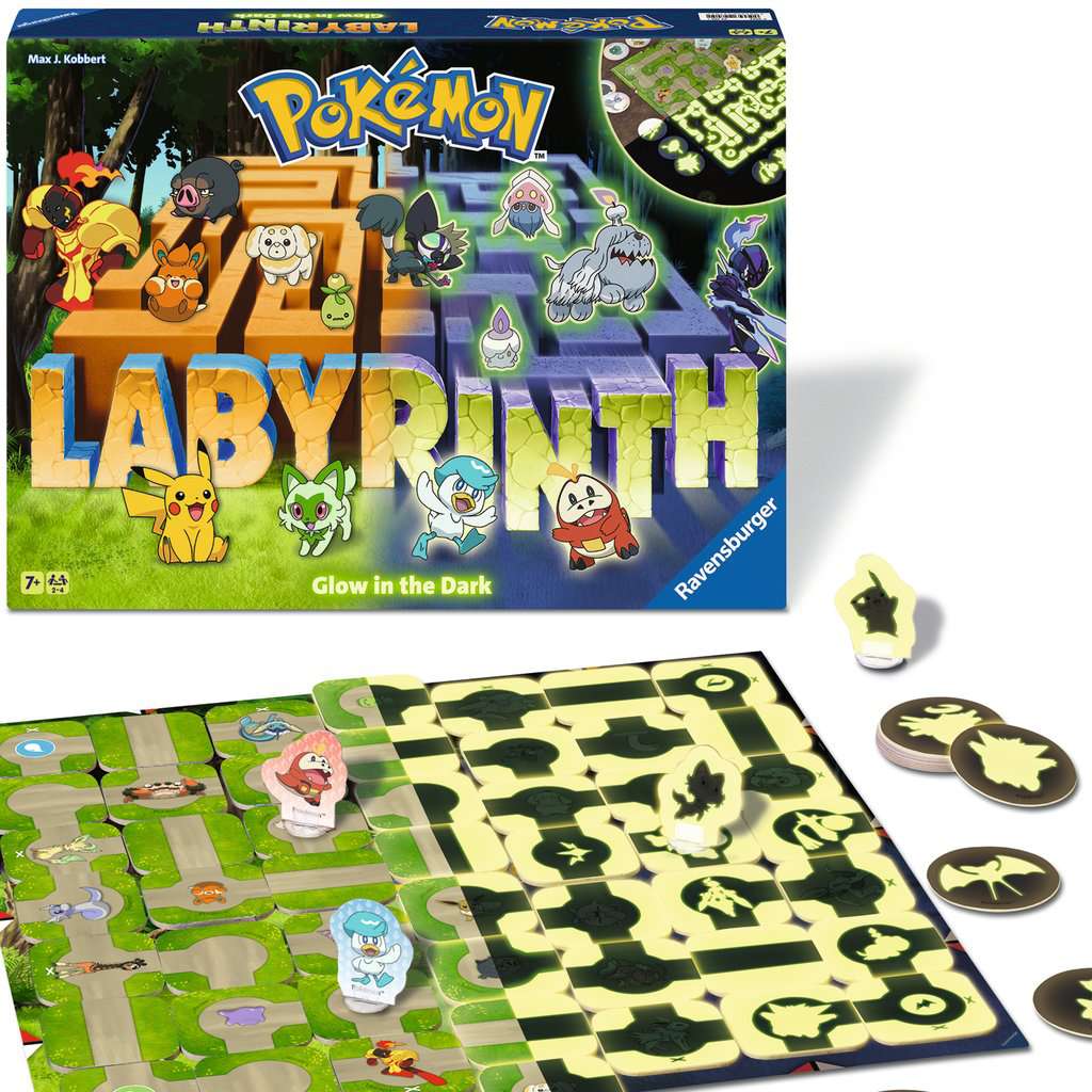 Pokémon - Labyrinth Glow in the Dark - Brettspiel