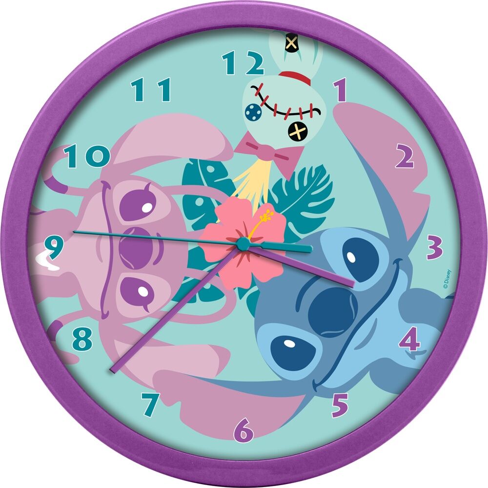 Disney Stitch - Wanduhr für Kinder