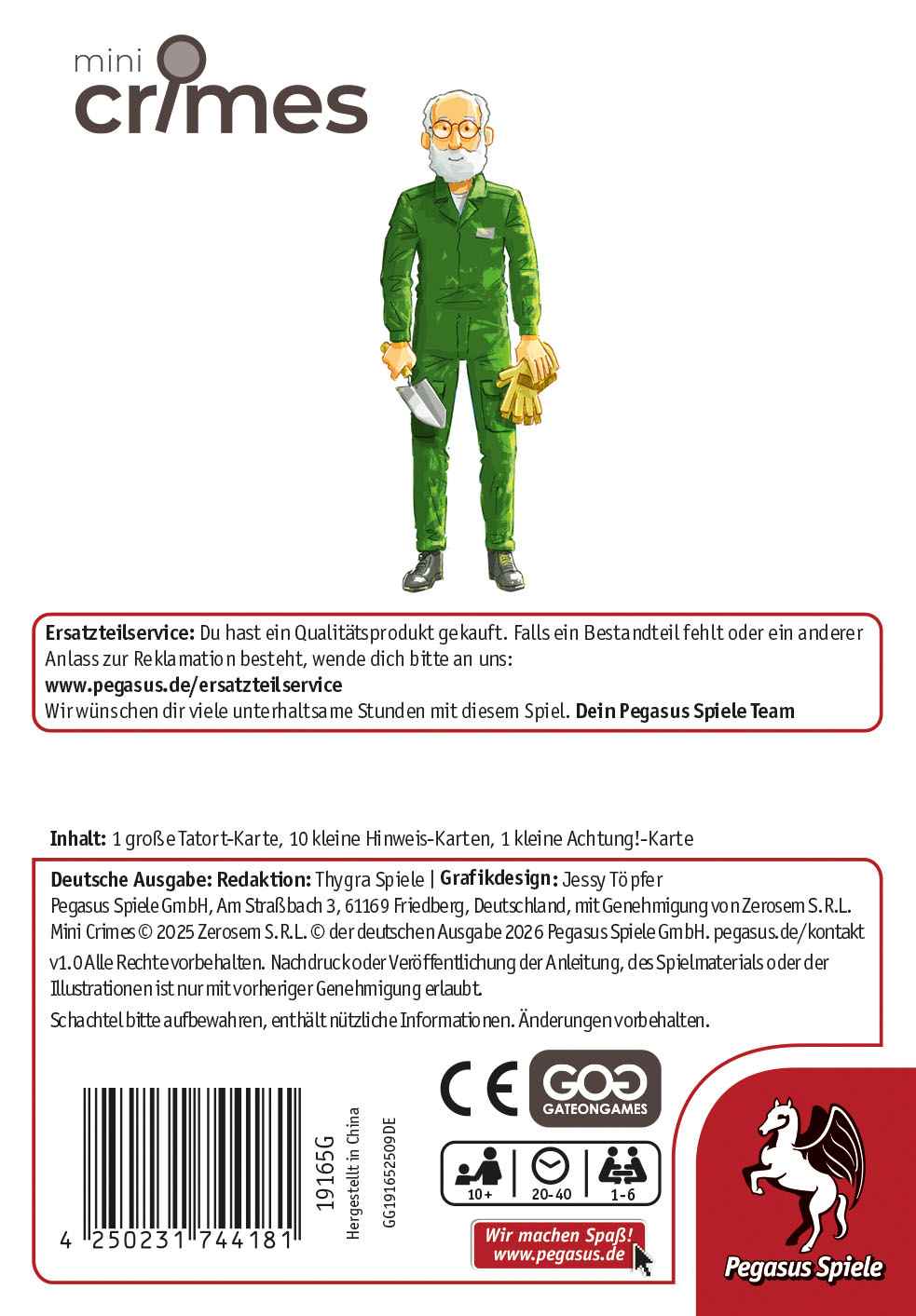 MiniCrimes – Die Leichenblume – Familienspiel