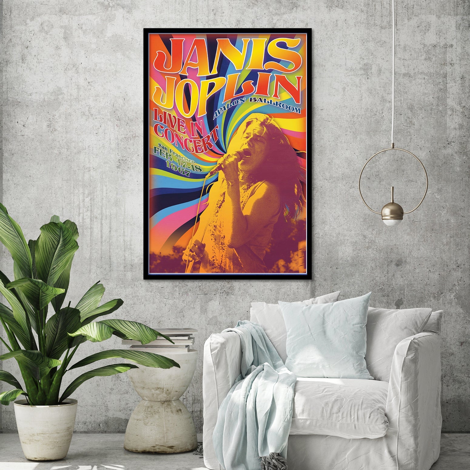 Janis Joplin Live In Concert Poster