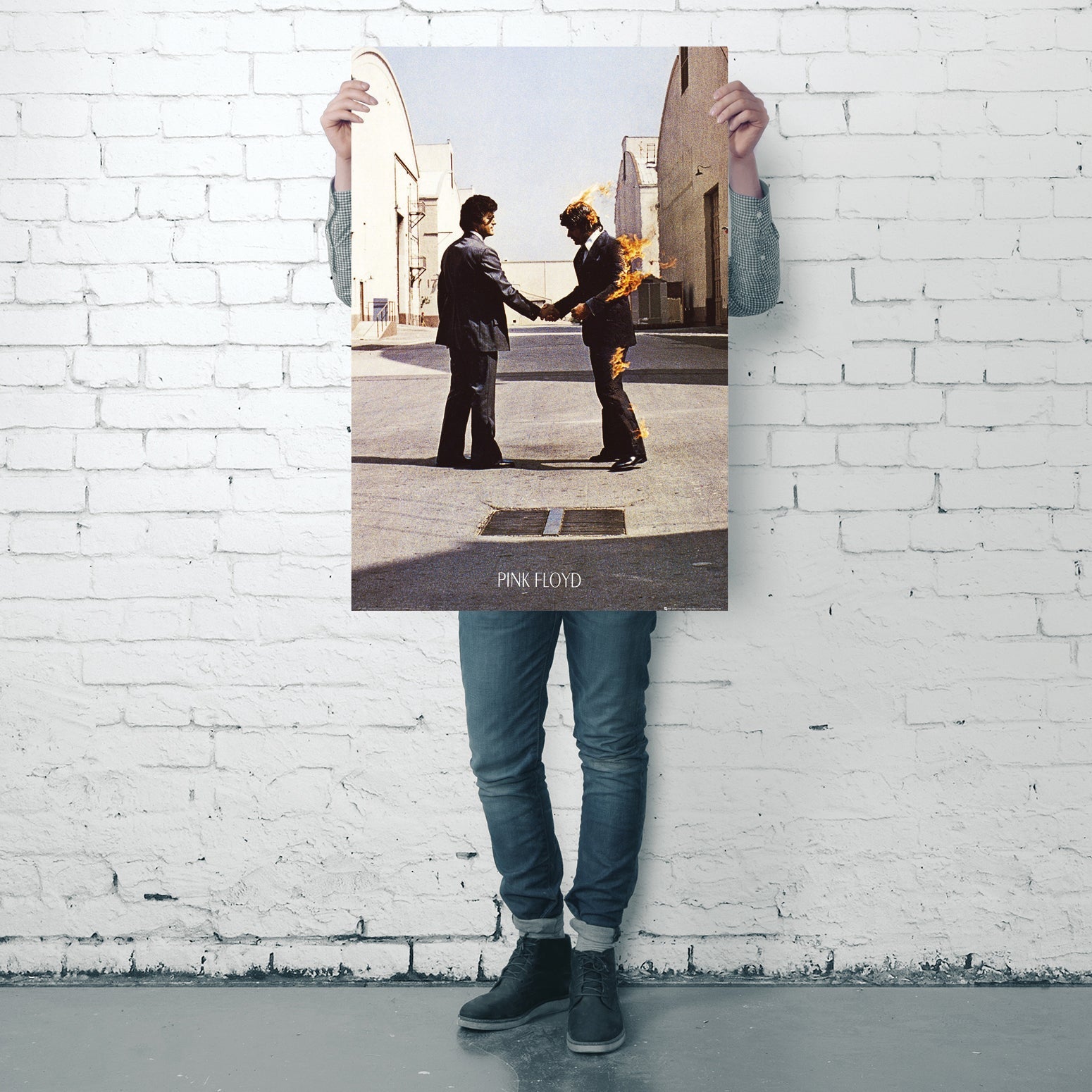 Pink Floyd LP Cover Wish You Were Here Poster