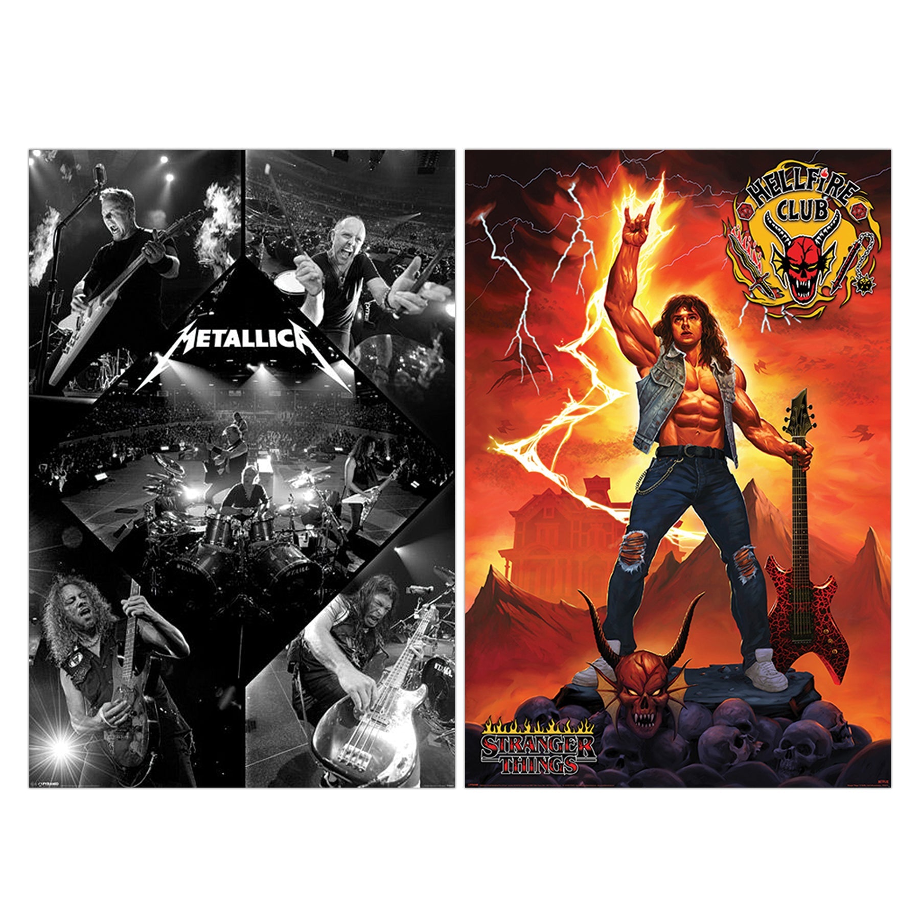 Metallica & Eddie Munson 2 er Set Poster