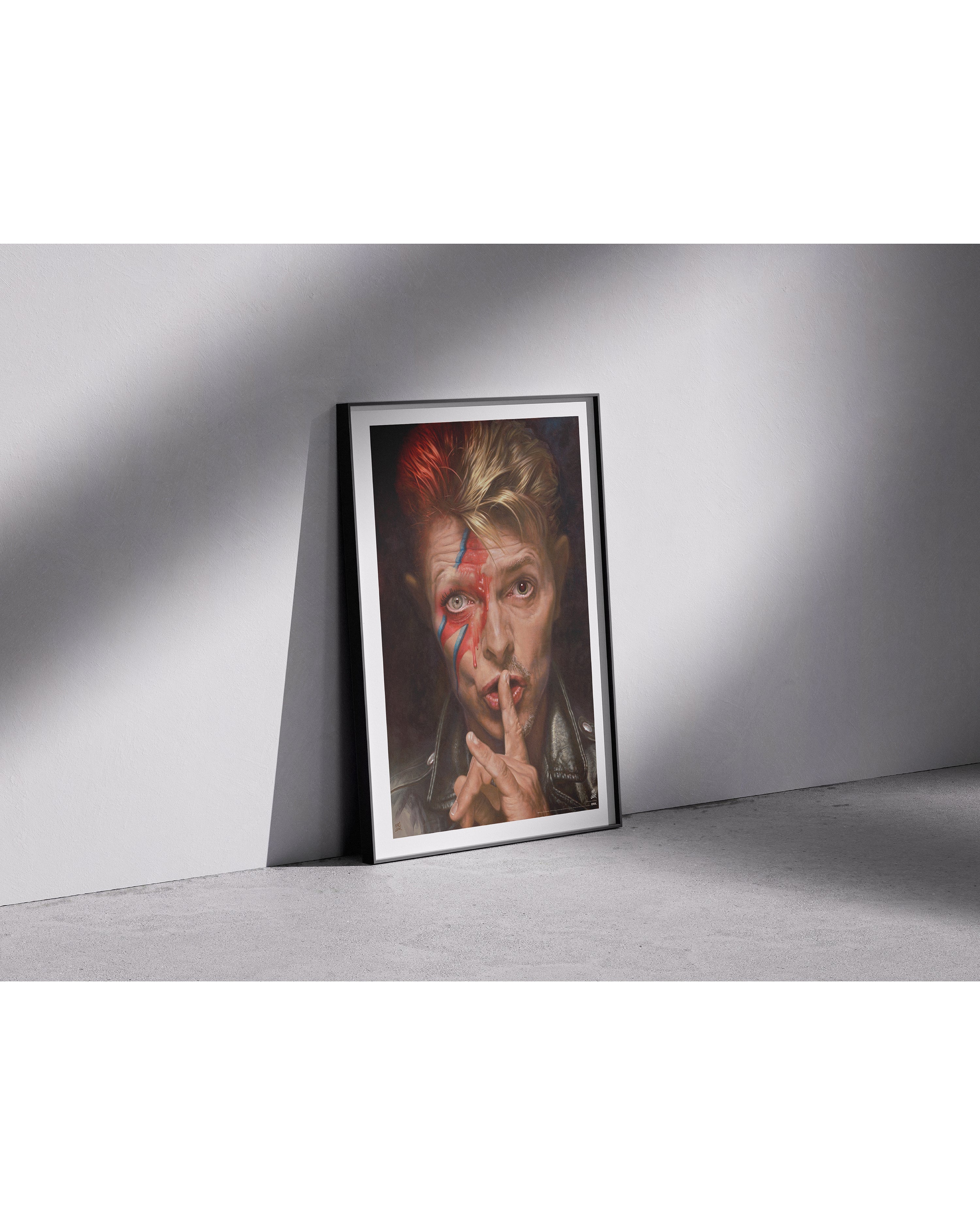 David Bowie Sebastian Krüger Karikatur Poster