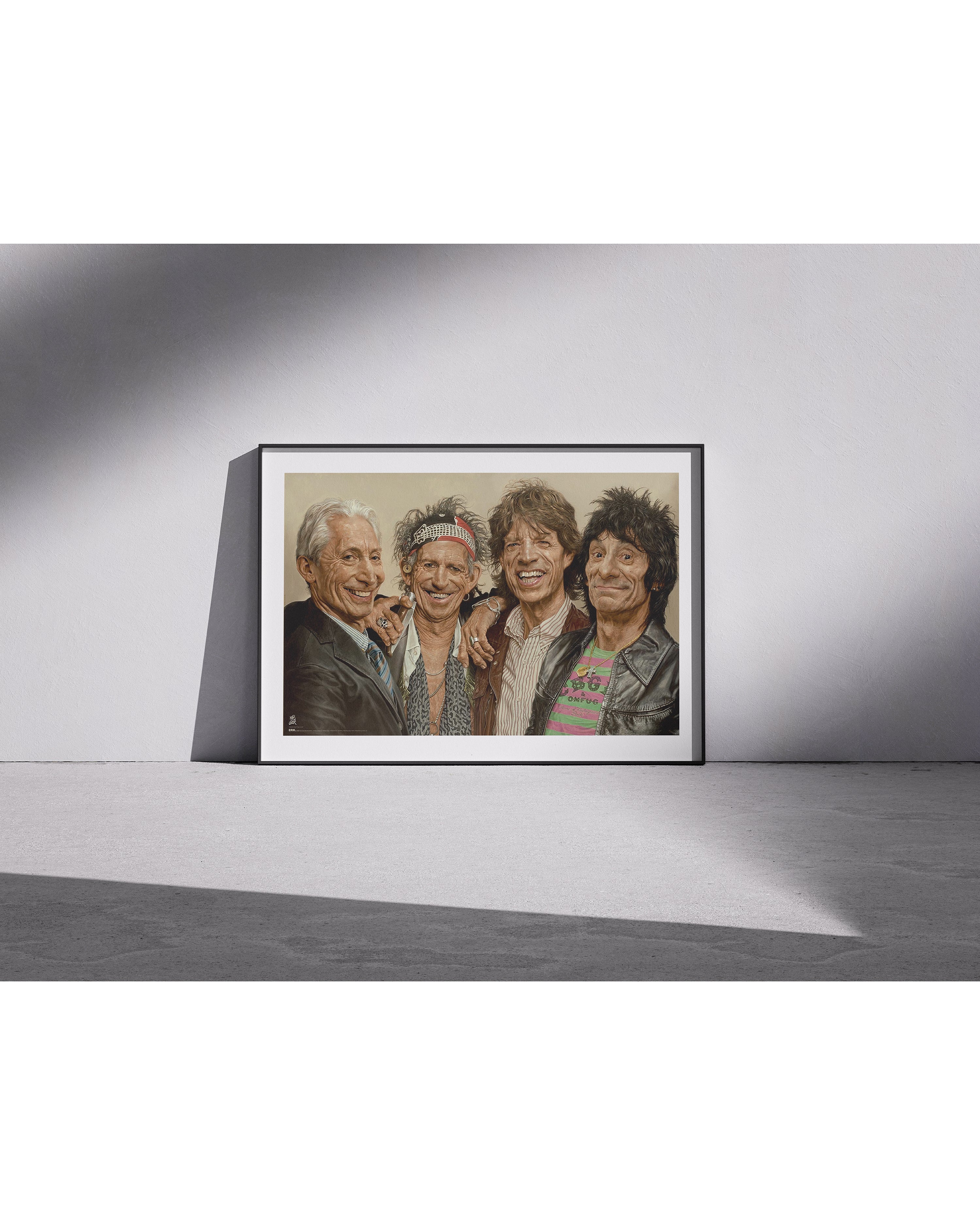 The Rolling Stones Logo Sebastian Krüger Karikatur Poster