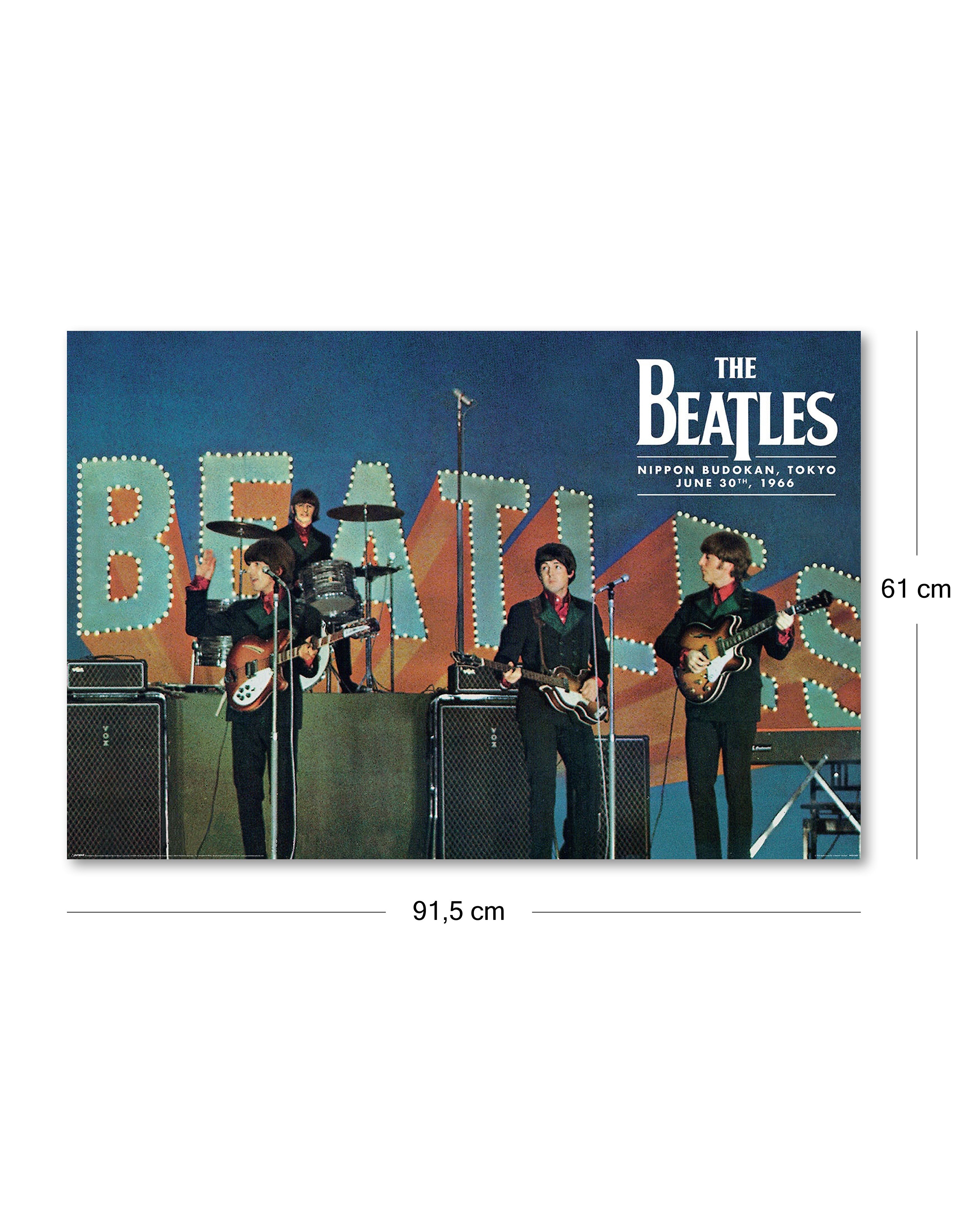 The Beatles Nippon Budokan, Tokyo 1966 Poster
