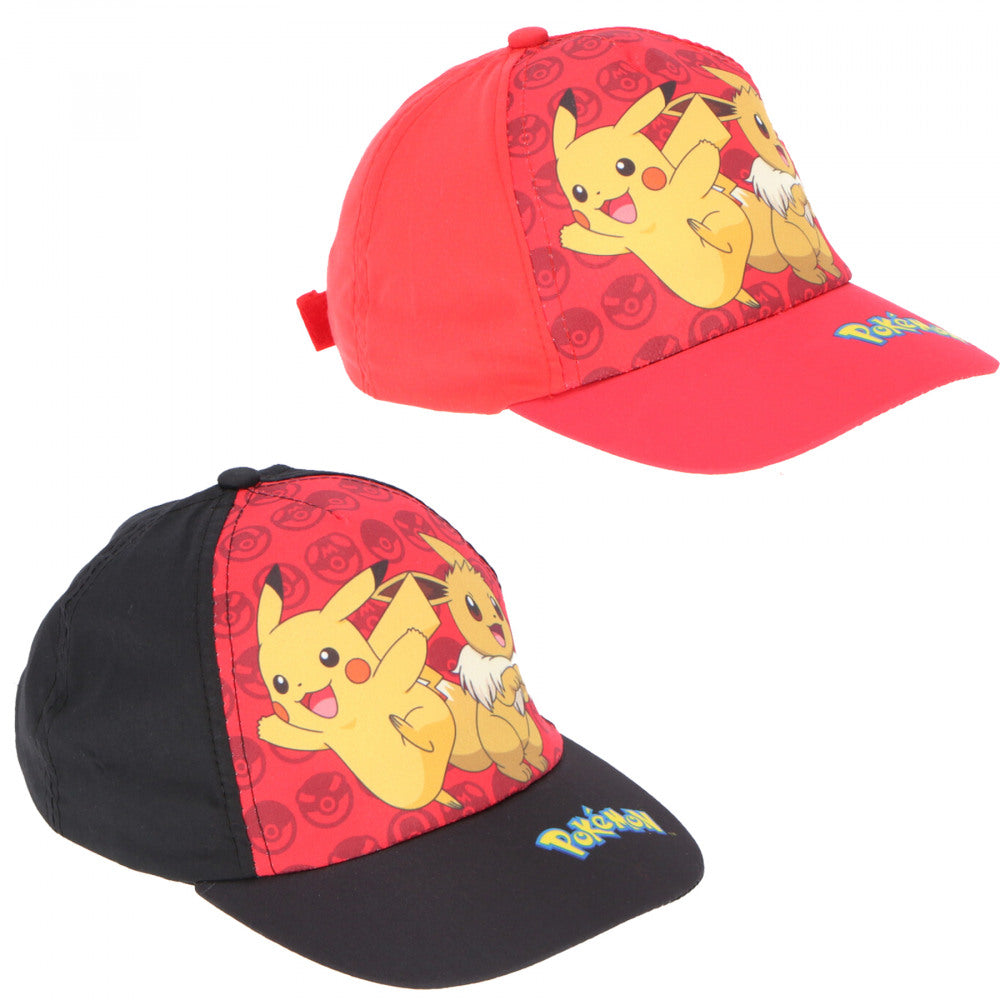 Pokemon Baseballcaps Cap Kappe Pikachu Größen: 54 cm 3 Motive 2 Farben Neu Top