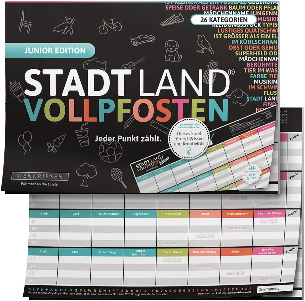 STADT LAND VOLLPFOSTEN® - JUNIOR EDITION - Für Kinder und Jugendliche | Buch Neu