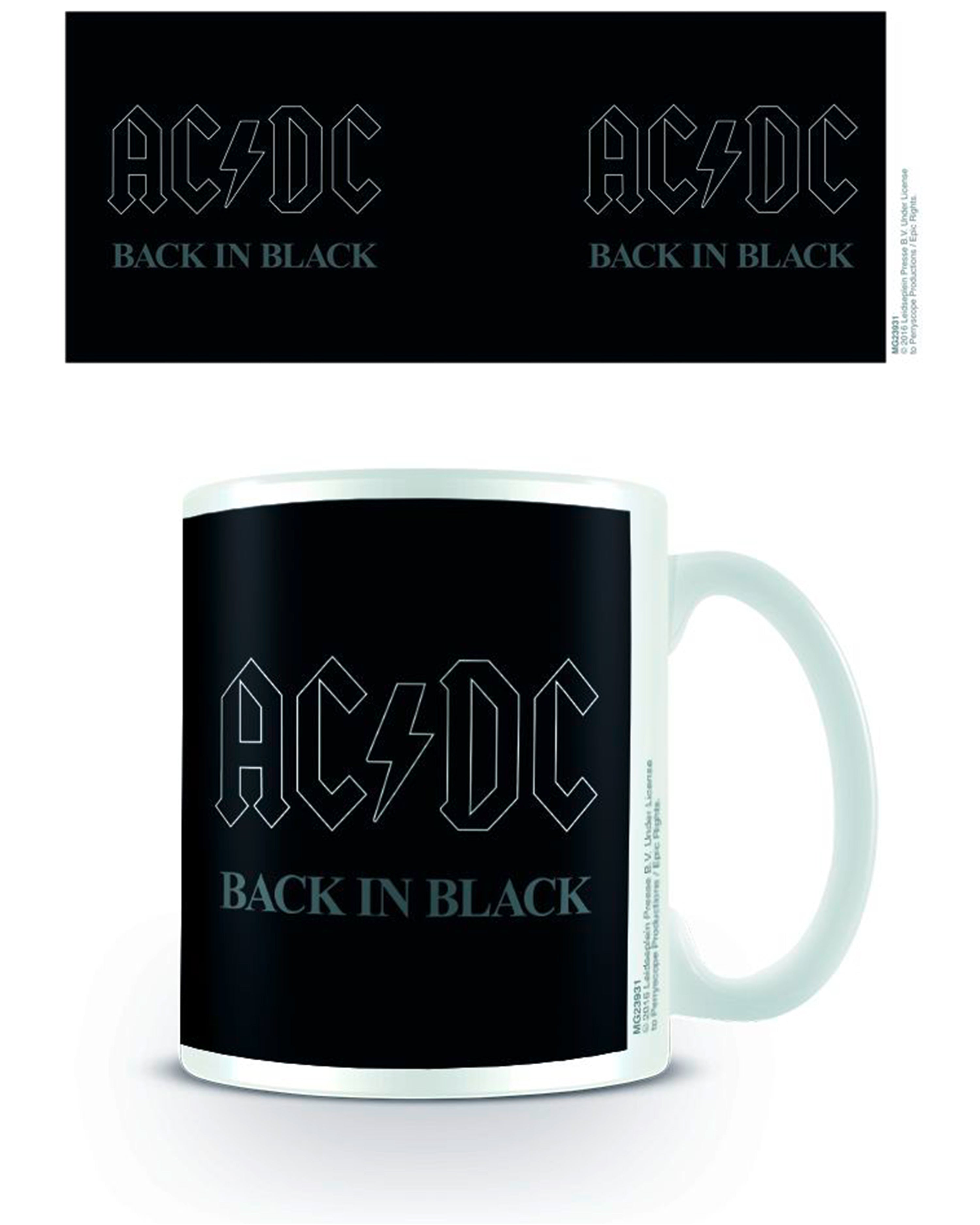AC/DC Back in Black Tasse