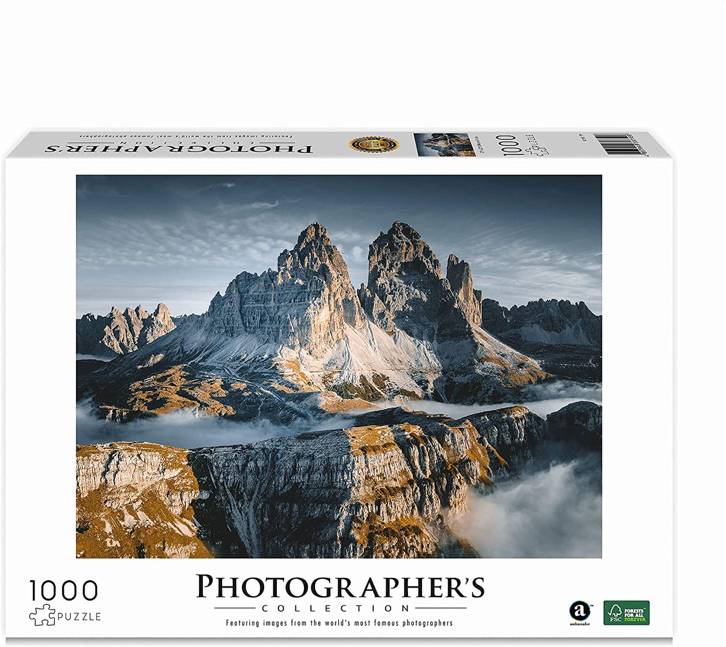 Ambassador 7230759 Dolomiten, 1000 Teile Puzzle für Erwachsene und Kinder ab 10