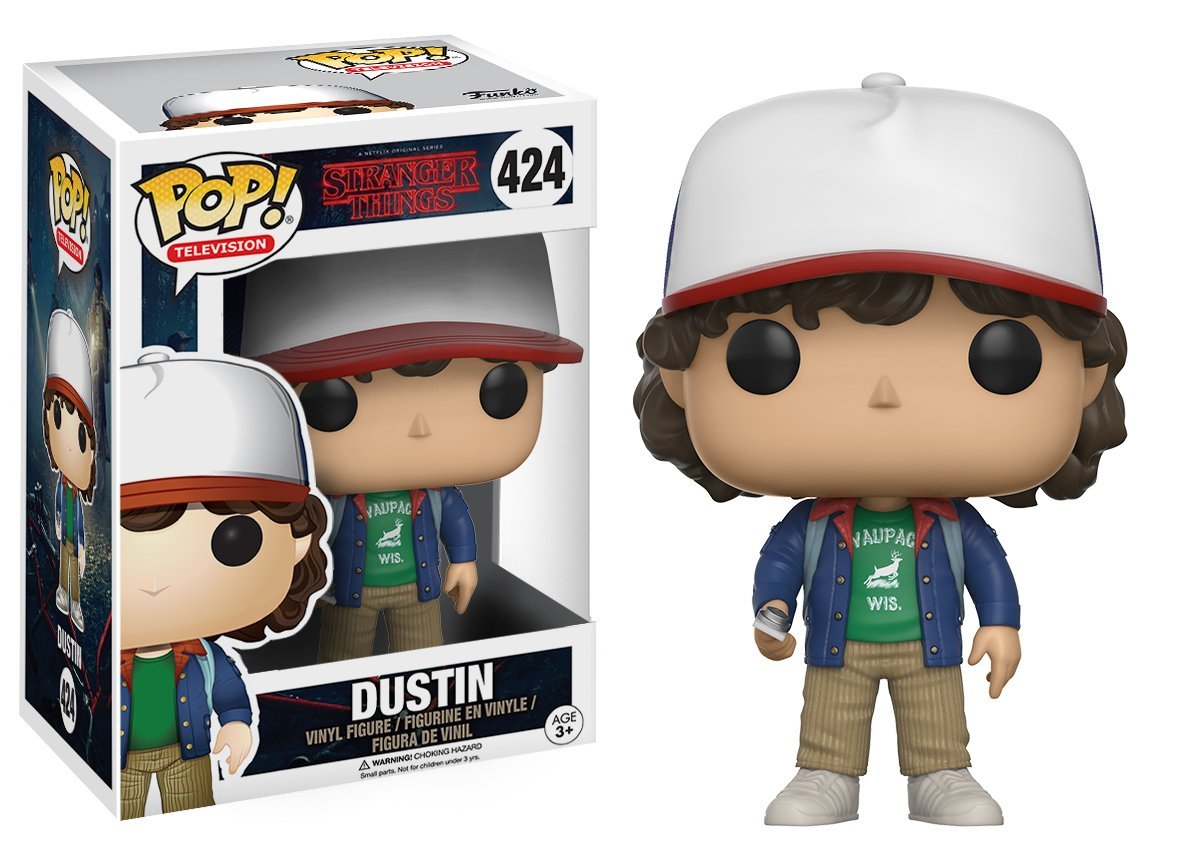 STRANGER THINGS Dustin - Vinyl Figur - Funko Pop! Neu + OVP