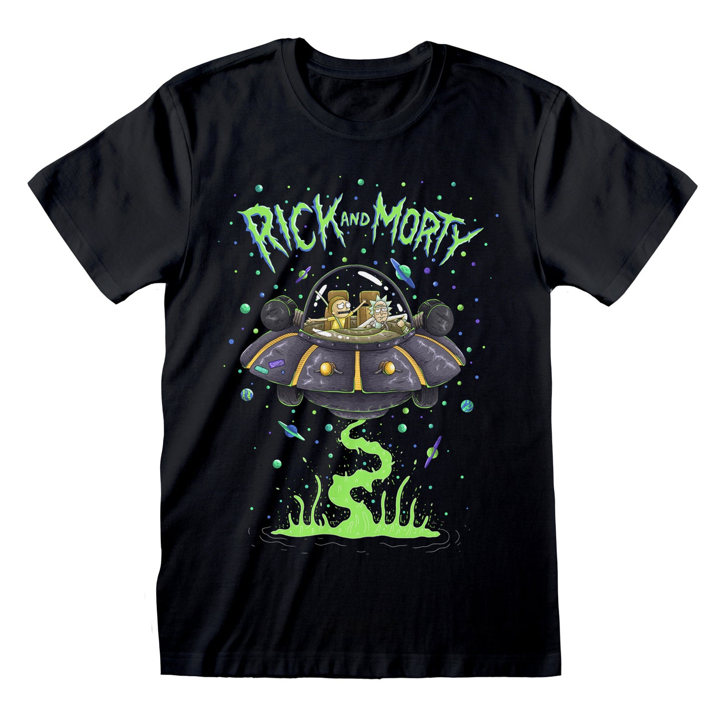 Rick and Morty T-Shirt Spaceship Grösse M-L-XL-XXL neu