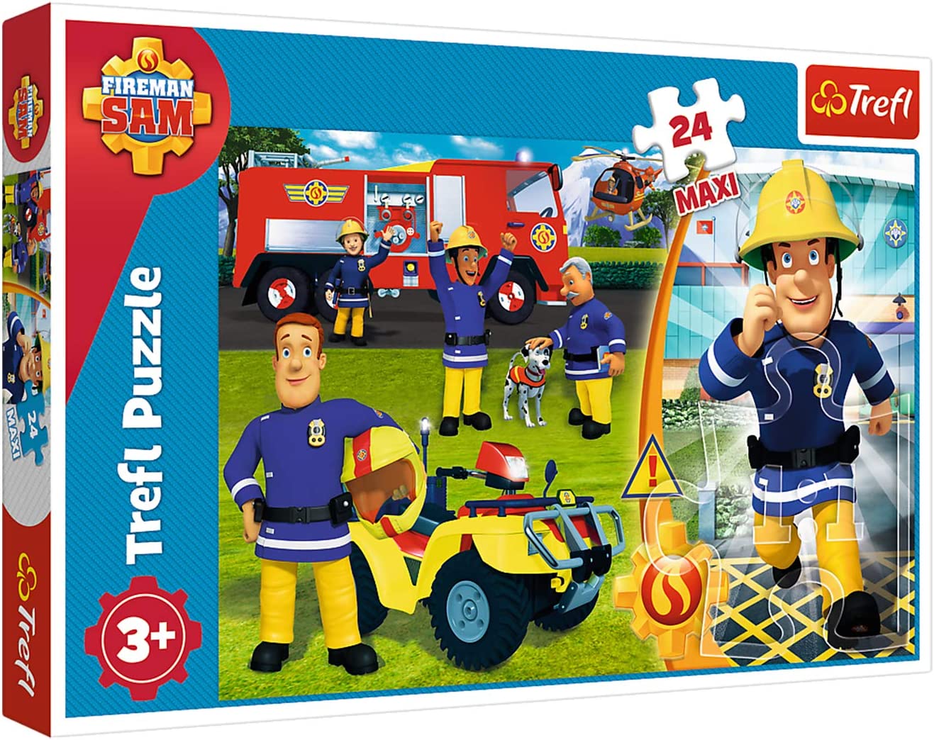 Trefl TR14290 Der tapfere Feuerwehrmann, Fireman Sam 24 Maxiteile Neu