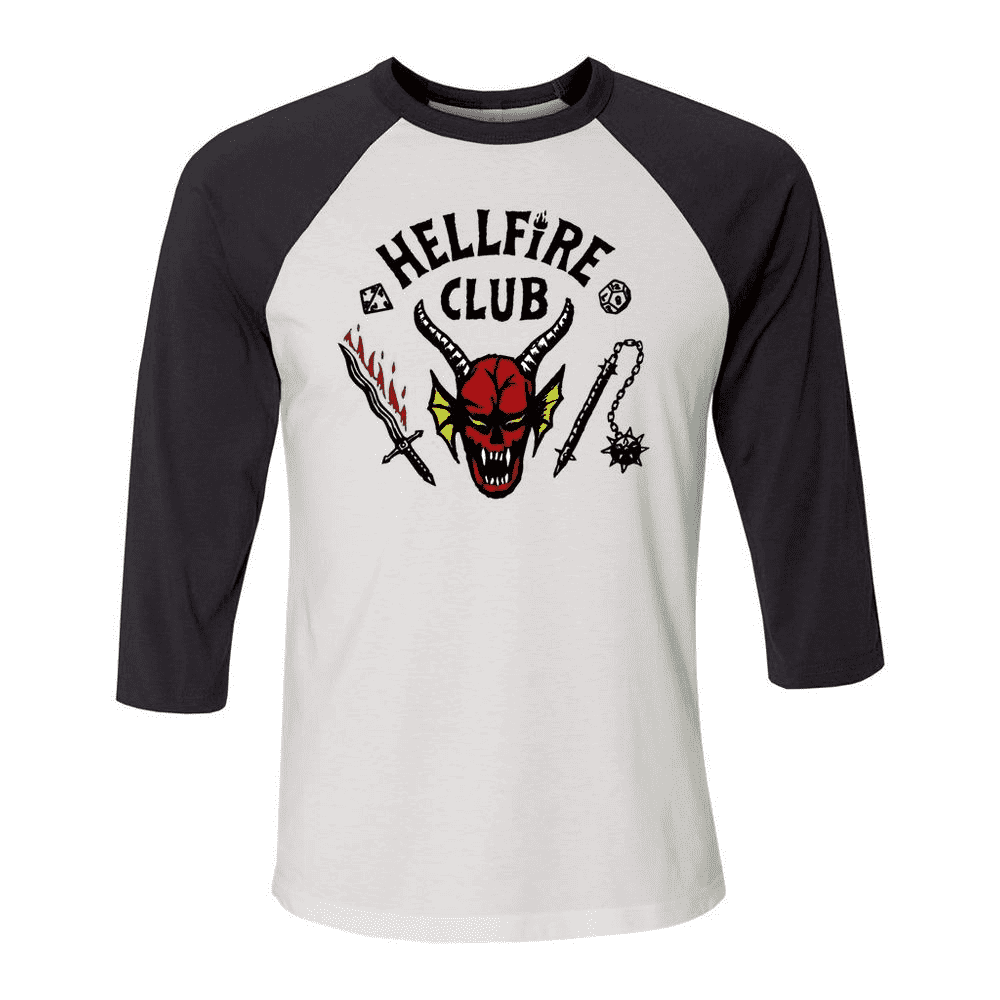 Stranger Things 4 - Longsleeve Hellfire Club (Unisex Raglan) XS- S-M-L-XL-XXL NEU TOP