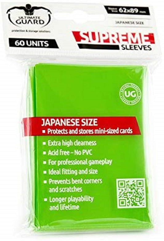 Ultimate Guard Japanische Supreme Sleeves Hellgrün 60 Neu Top