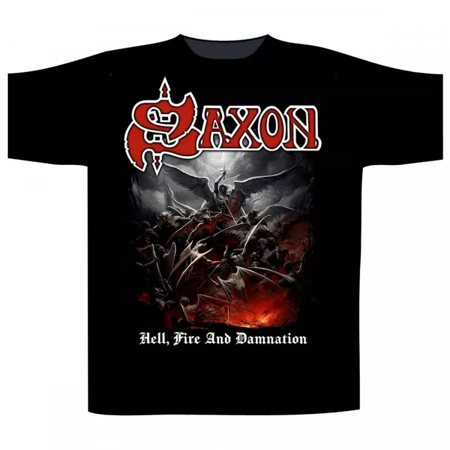 Saxon Hell, Fire And Damnation T-Shirt