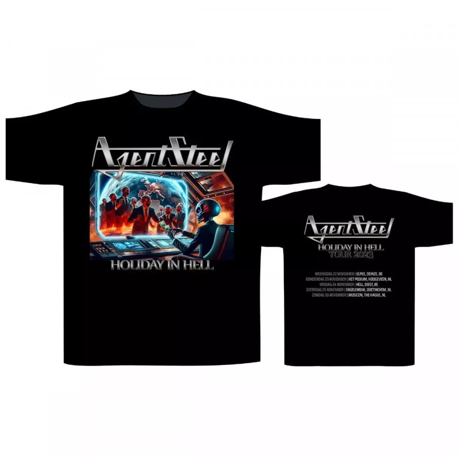 Agent Steel Holiday In Hell - Fan T-Shirt