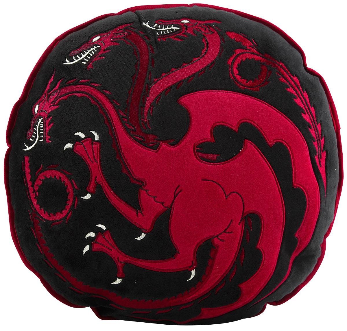 Game Of Thrones - House Targaryen Deko Kissen rund
