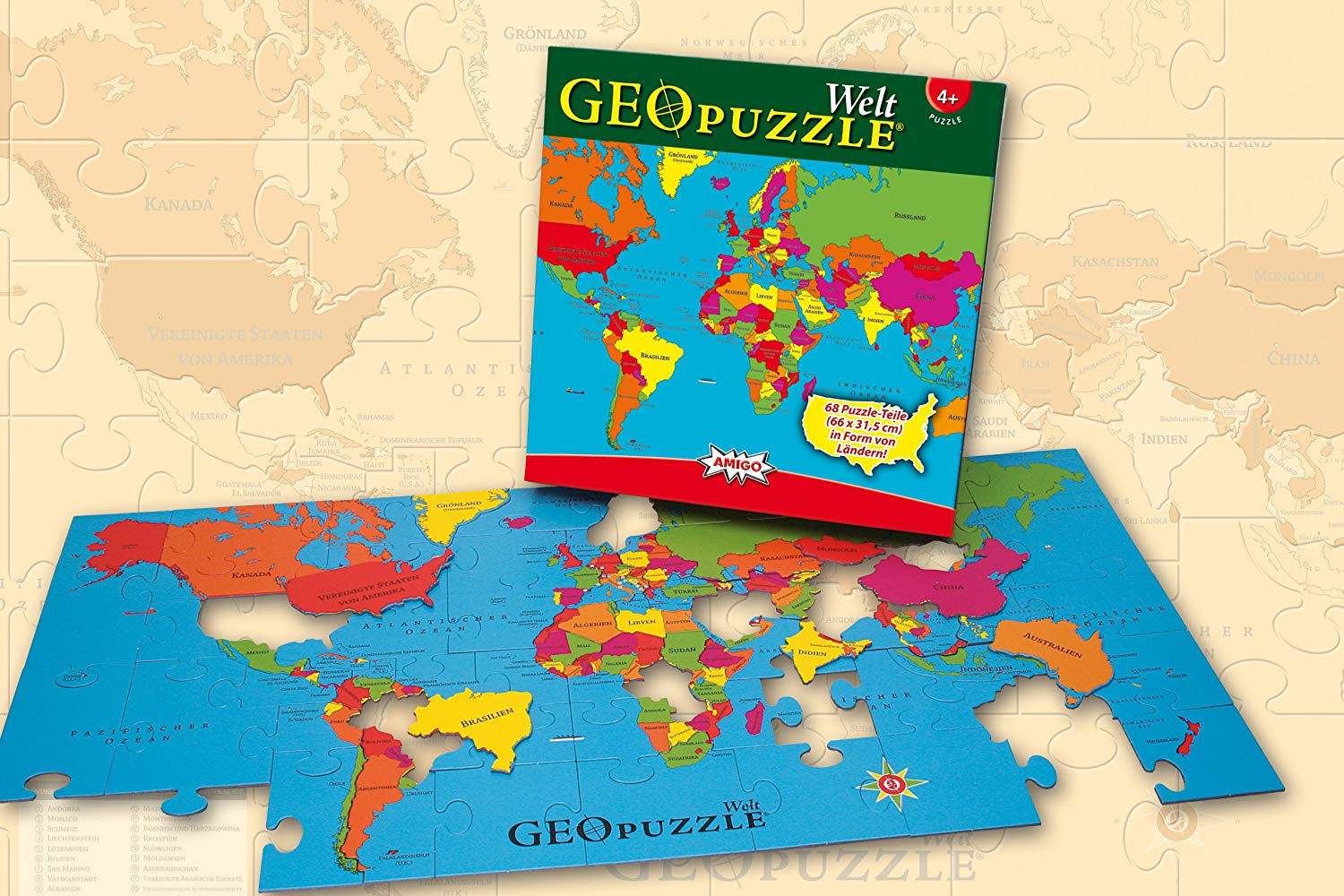 Amigo 00381 - GeoPuzzle - Welt