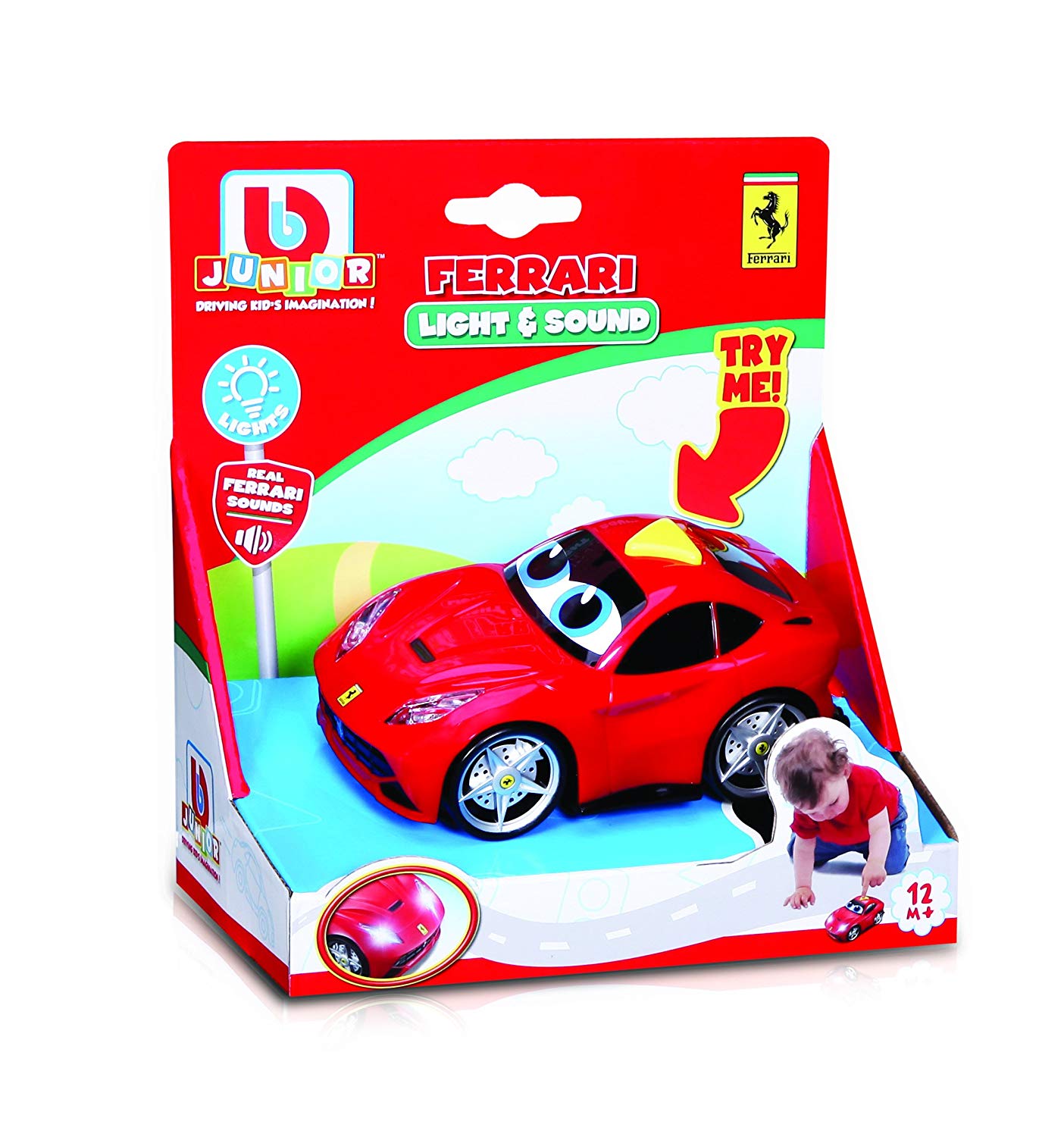 BB Junior Ferrari Light and Sound: Spielzeugauto F12 Berlinetta