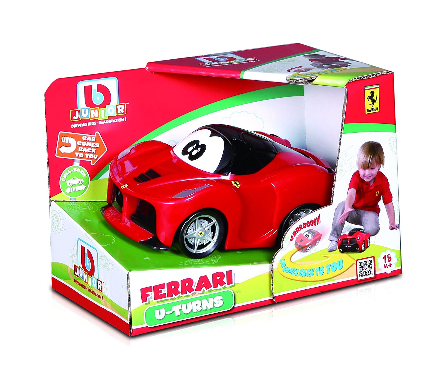 BB Junior U-Turn LaFerrari: Kleinkinder-Fahrzeug mit einzigartiger Pullback-Funktion -  Spielzeugauto