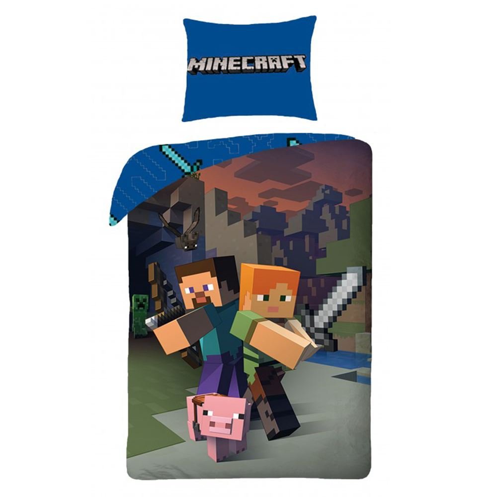 Minecraft - Bettwäsche - 140 x 200 cm + 70 x 90 cm