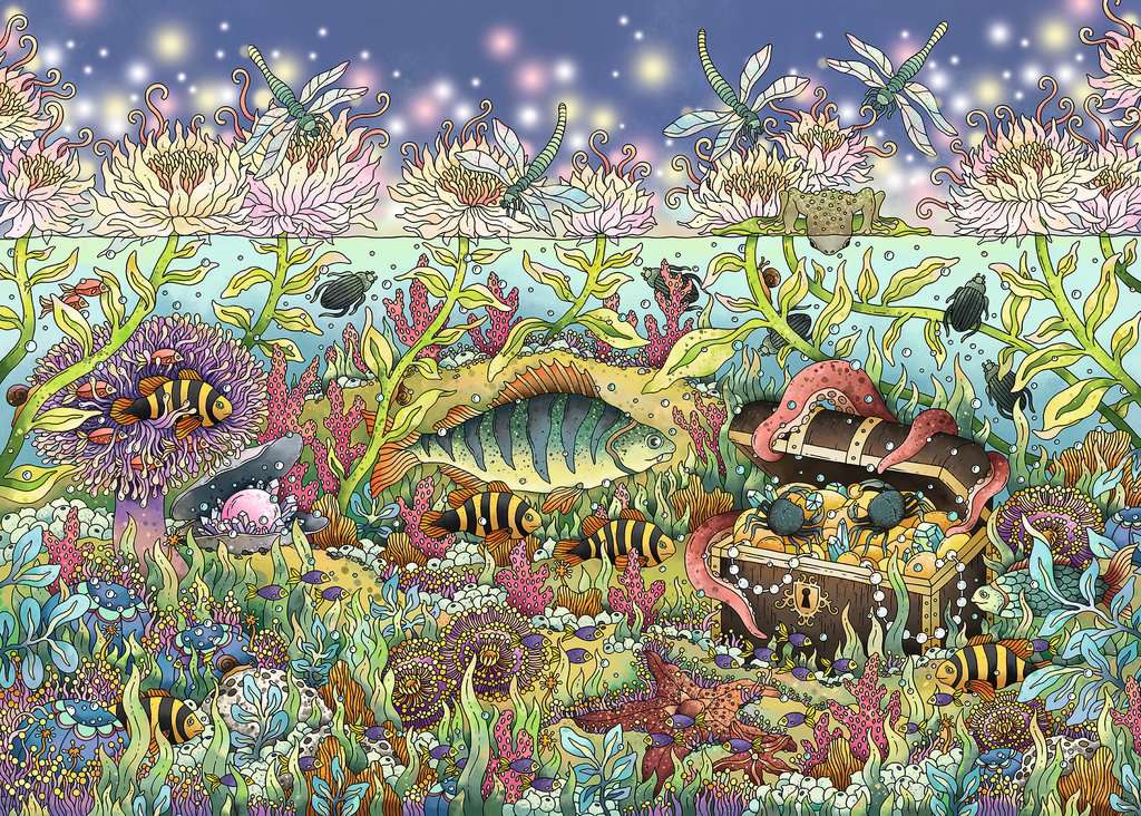 Dämmerung im Unterwasserreich - Puzzle 1000 Teile