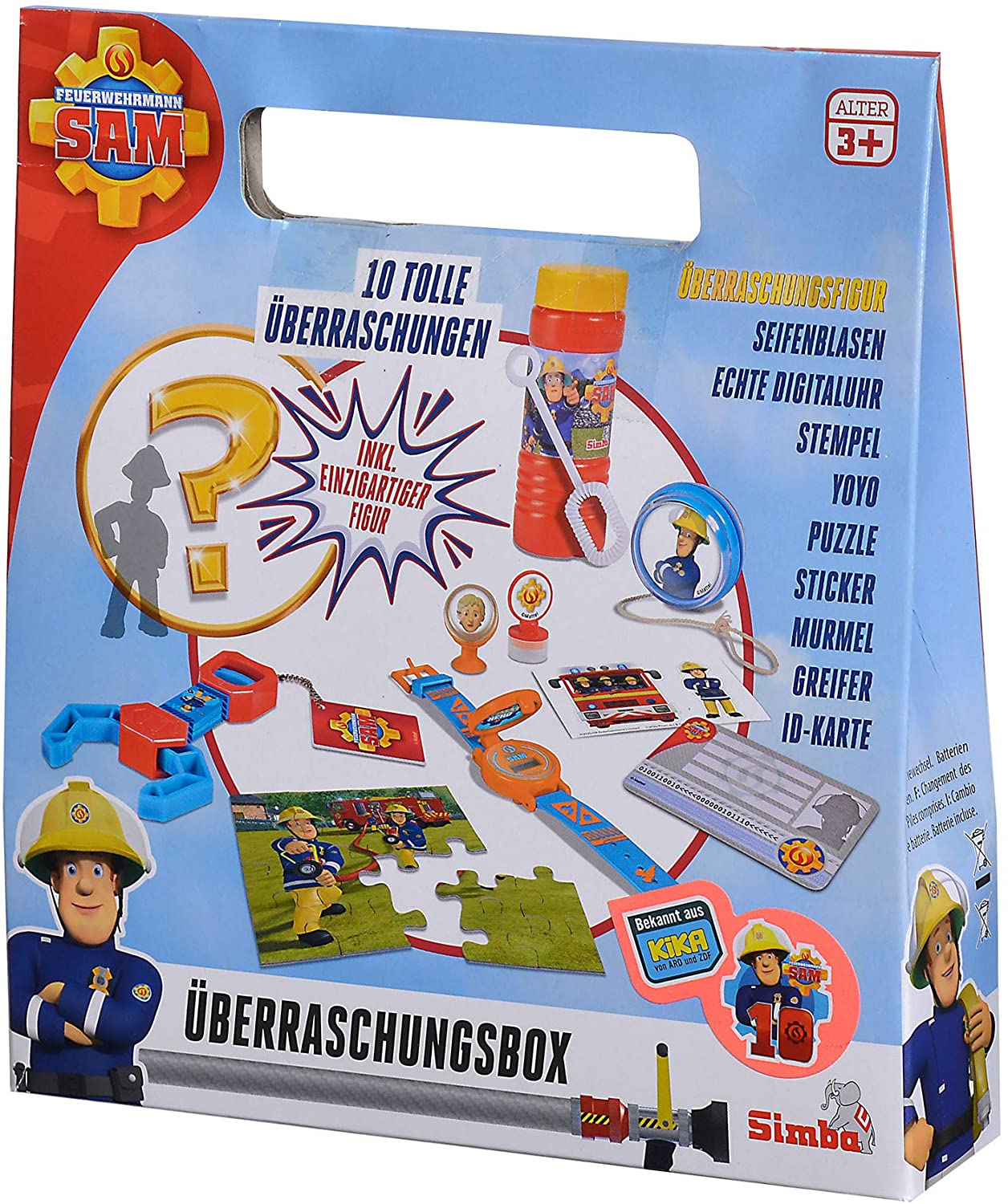 Simba 109251084 - Feuerwehrmann Sam Überraschungsbox - 10-tlg.