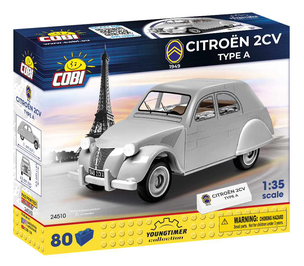 Cobi 24510 - Konstruktionsspielzeug - Citroen 2CV Type A (1949)