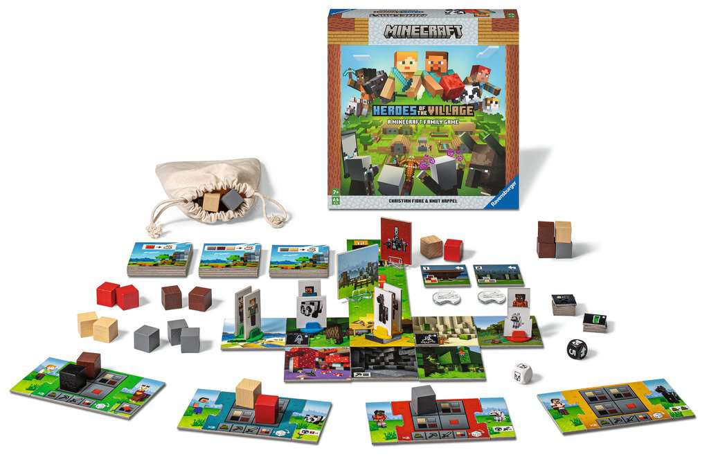 Minecraft Heroes of the Village - Brettspiel