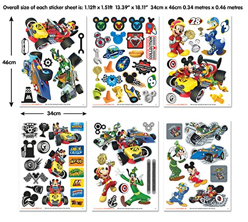 Wandaufkleber / Wandposter - Mickey und die flinken Flitzer